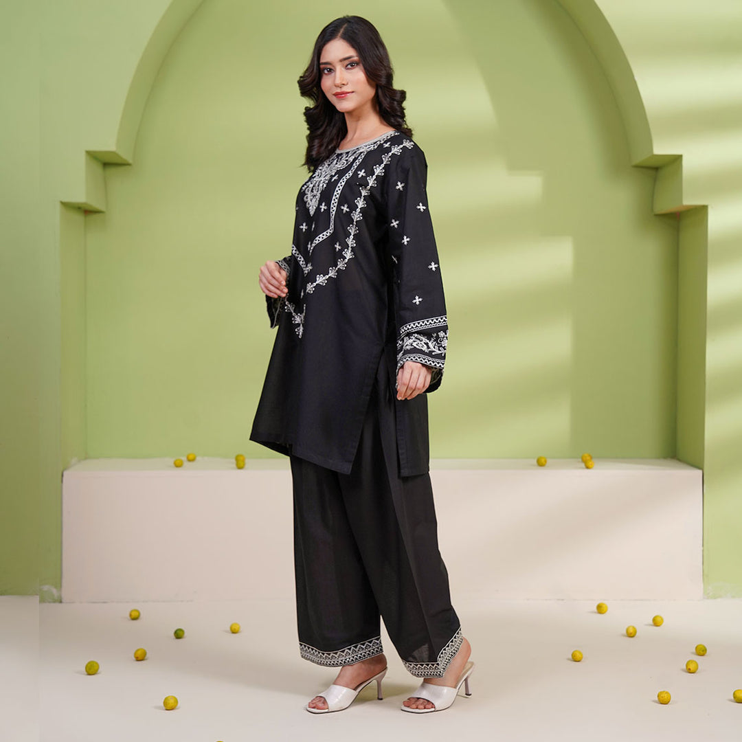 2-PC Young's Embroidered Cambric