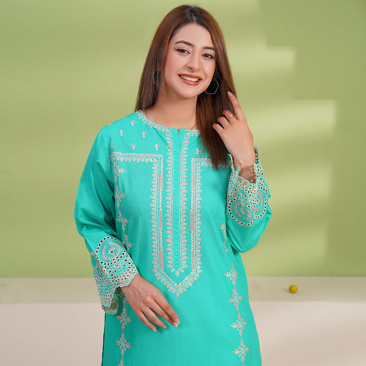 2-PC Young's Embroidered Cambric