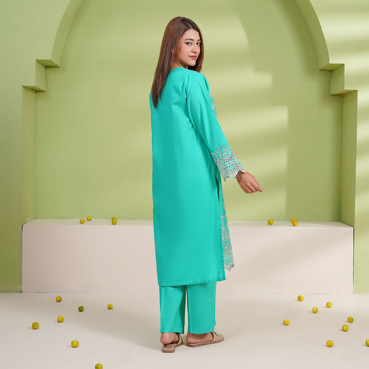 2-PC Young's Embroidered Cambric