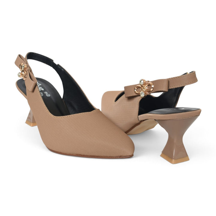Khaki Formal Court Shoes - L085860