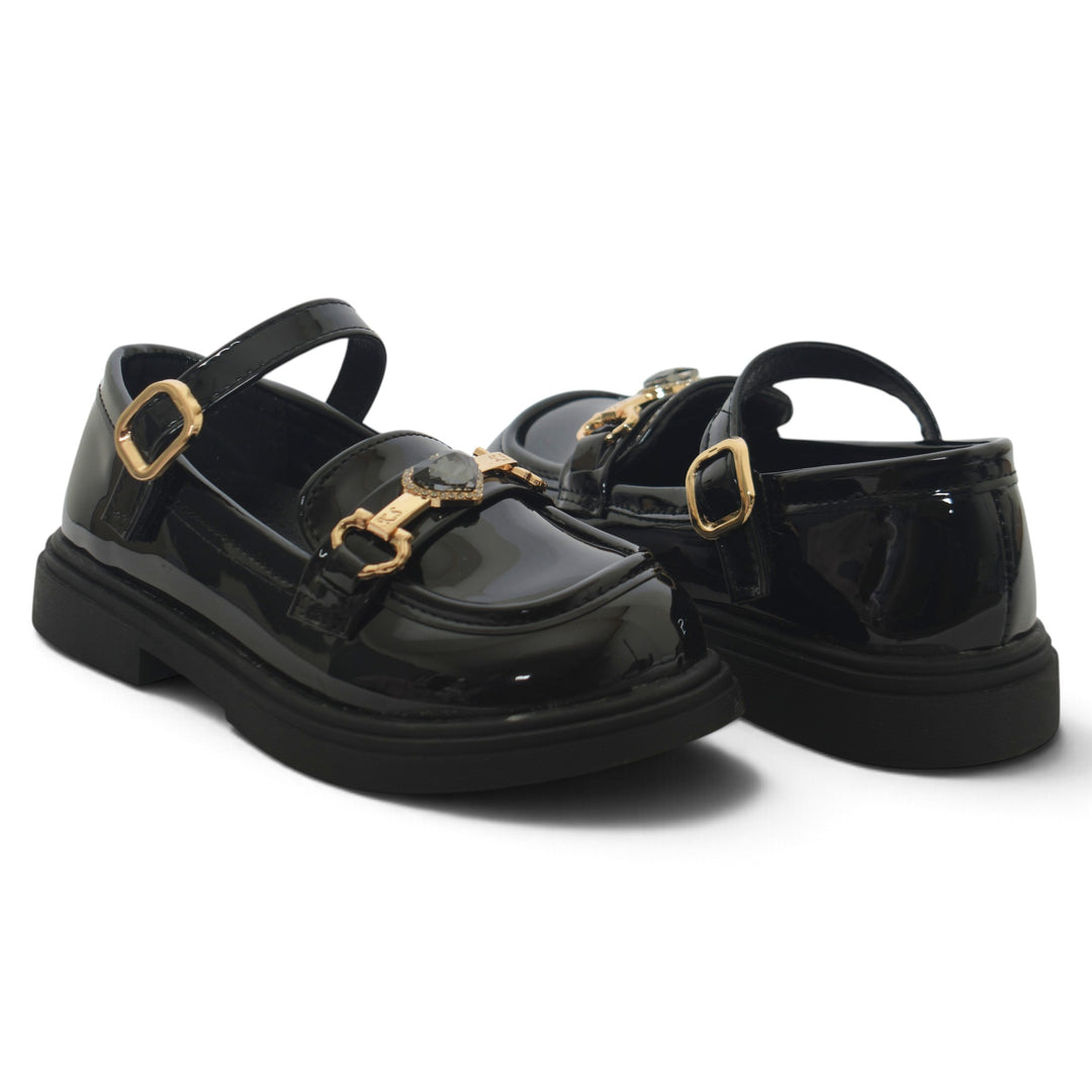 Black Kids Casual Pumps - KG90276