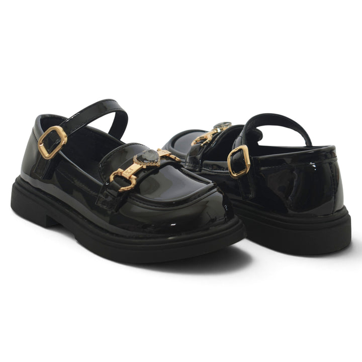 Black Kids Casual Pumps - KG90276