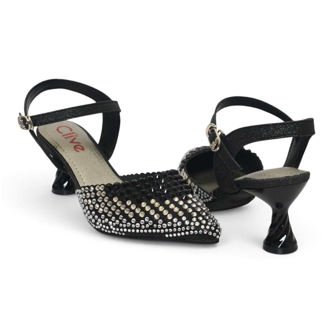 Black Bridal Court Shoes - L087284