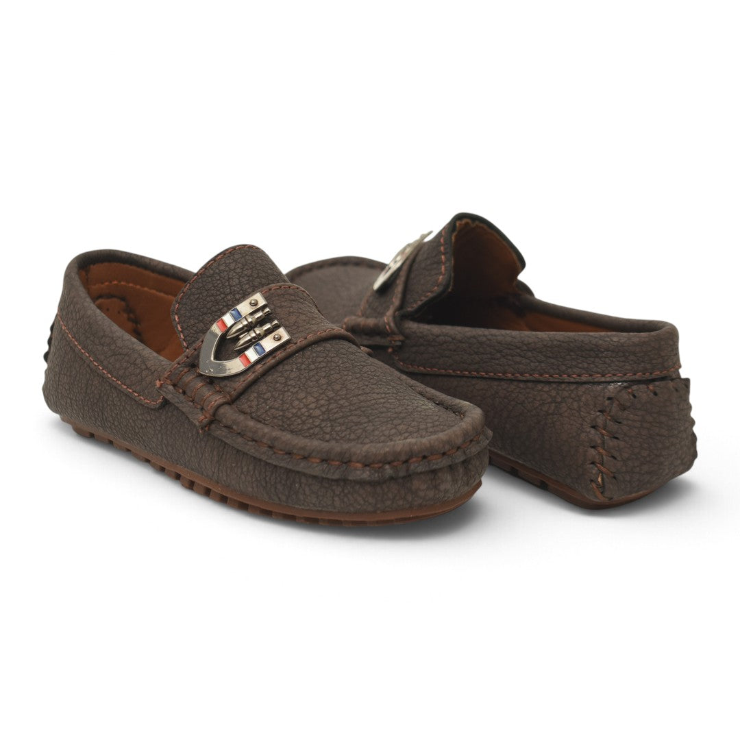 Brown Kids Casual Moccassion - KB10612