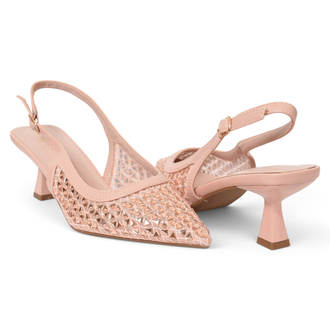 Pink Bridal Court Shoes - l087249