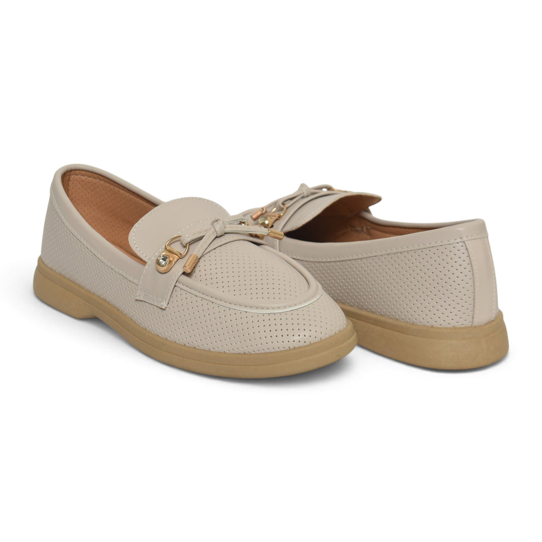 Beige Casual Loafers - L095502