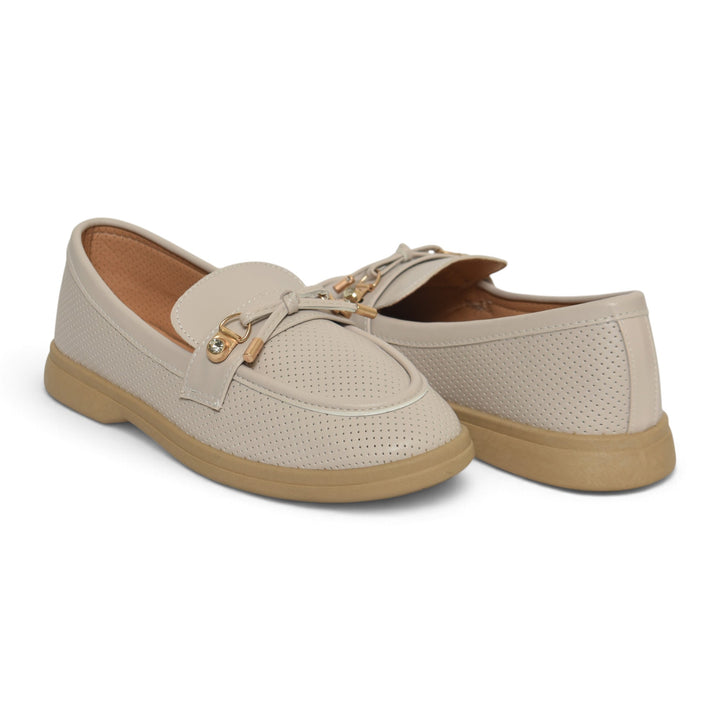 Beige Casual Loafers - L095502