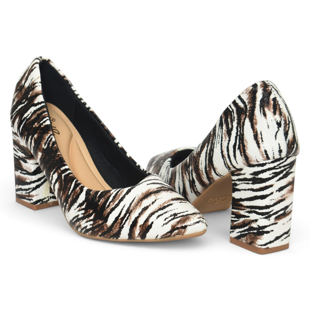 White Formal Court Shoes - L085817