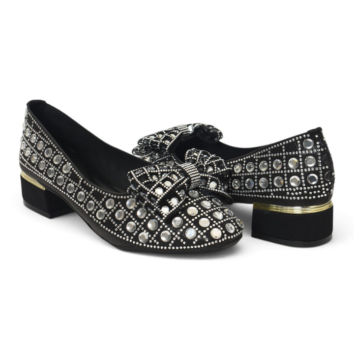 Black Bridal Court Shoes - l087266