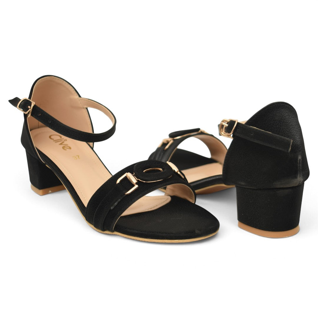 Black Formal Sandal Heels - L055590