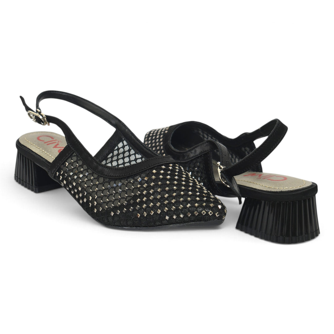 Black Bridal Court Shoes - L087265