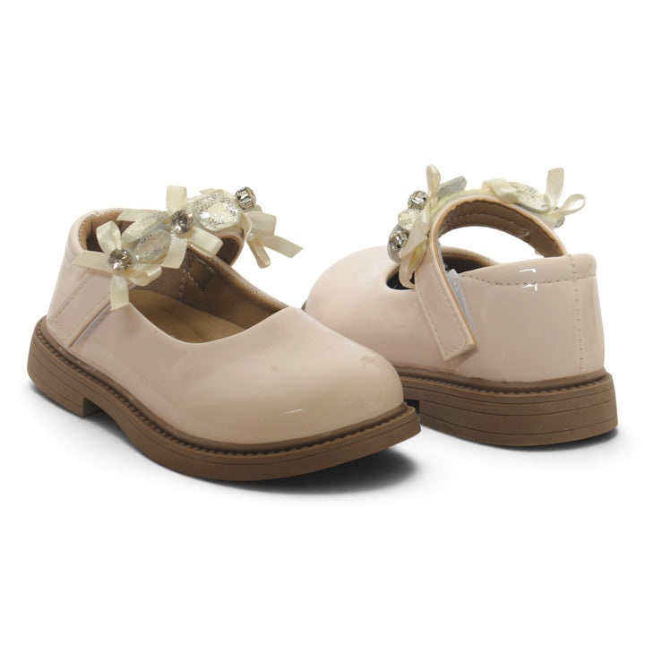 Beige Kids Casual Pumps - KG90269