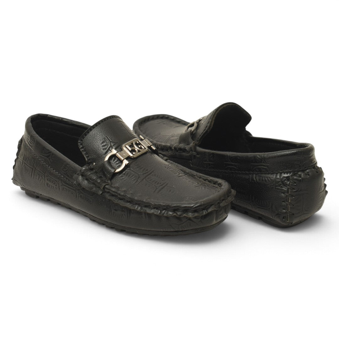 Black Kids Casual Moccassion - KB10613
