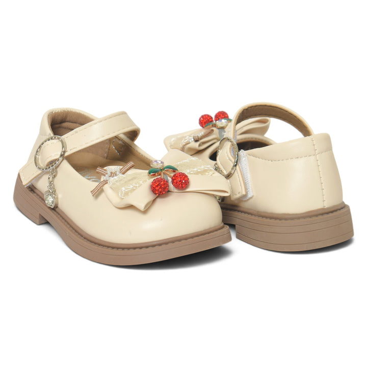 Beige Kids Casual Pumps - KG90271