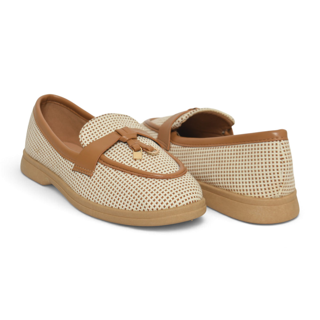 Beige Casual Loafers - L095506
