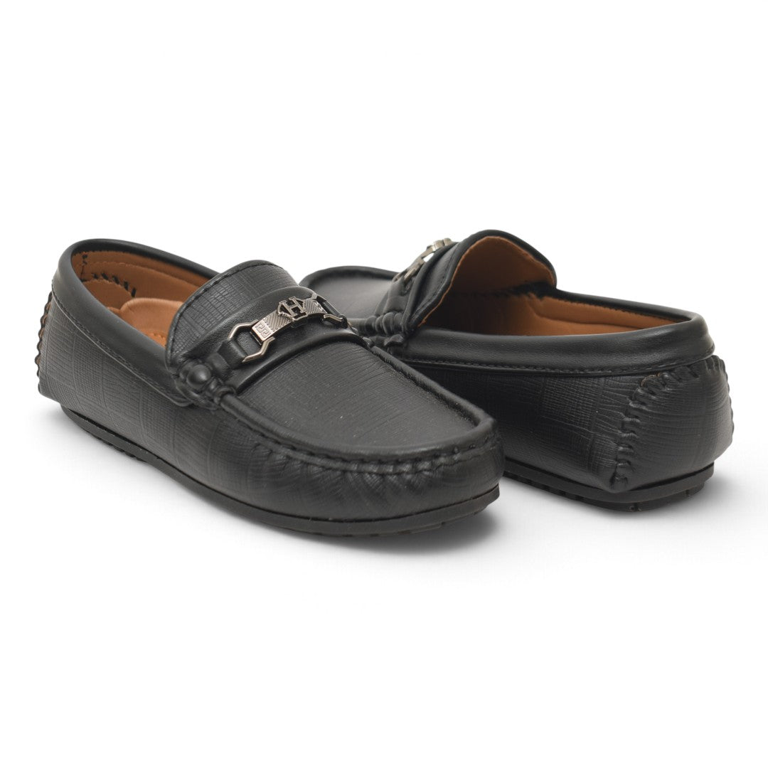 Black Kids Casual Moccassion - KB10608