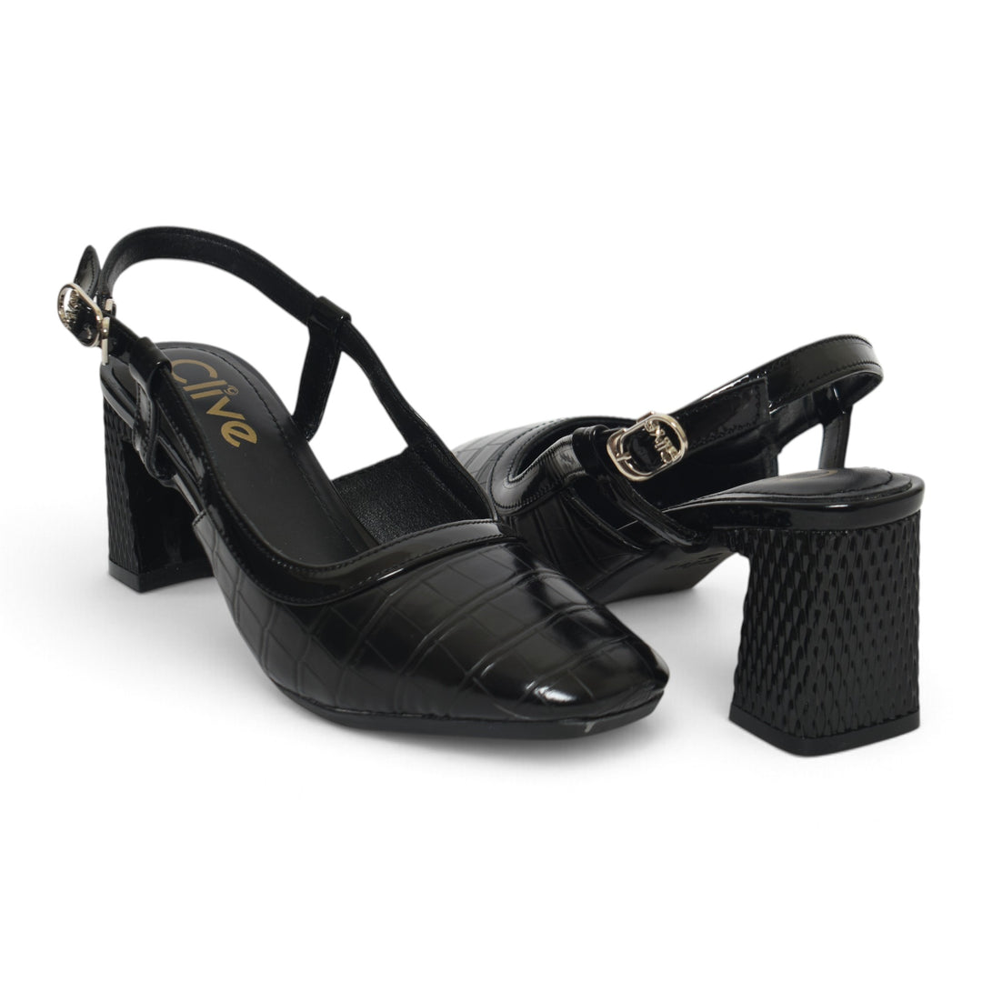 Black Formal Court Shoes - L085845