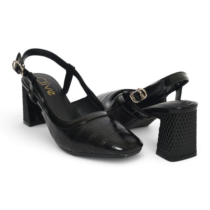 Black Formal Court Shoes - L085845