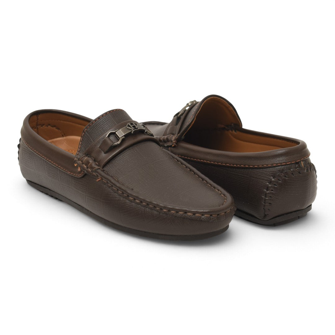 Brown Kids Casual Moccassion - KB10609