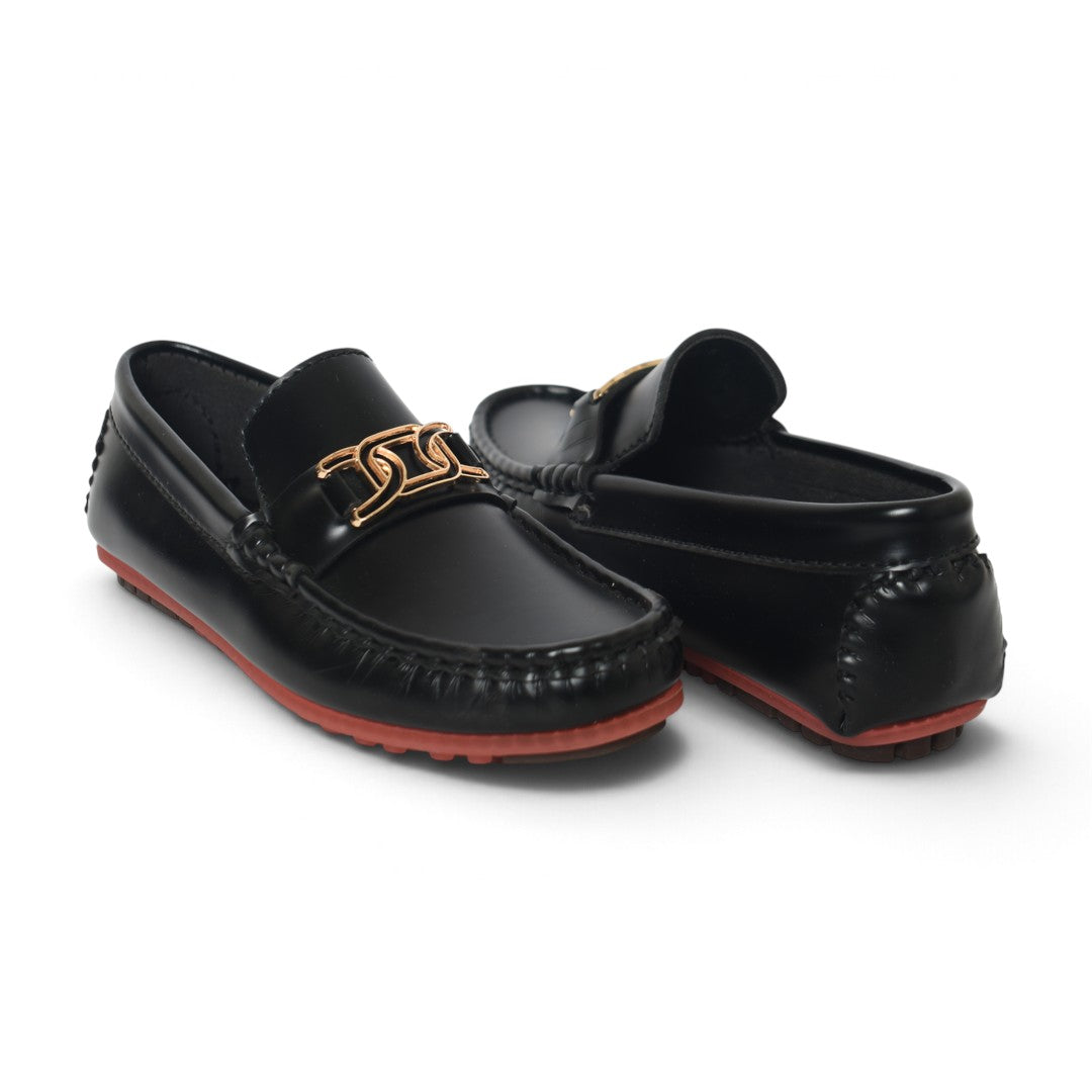 Black Kids Casual Moccassion - KB10616