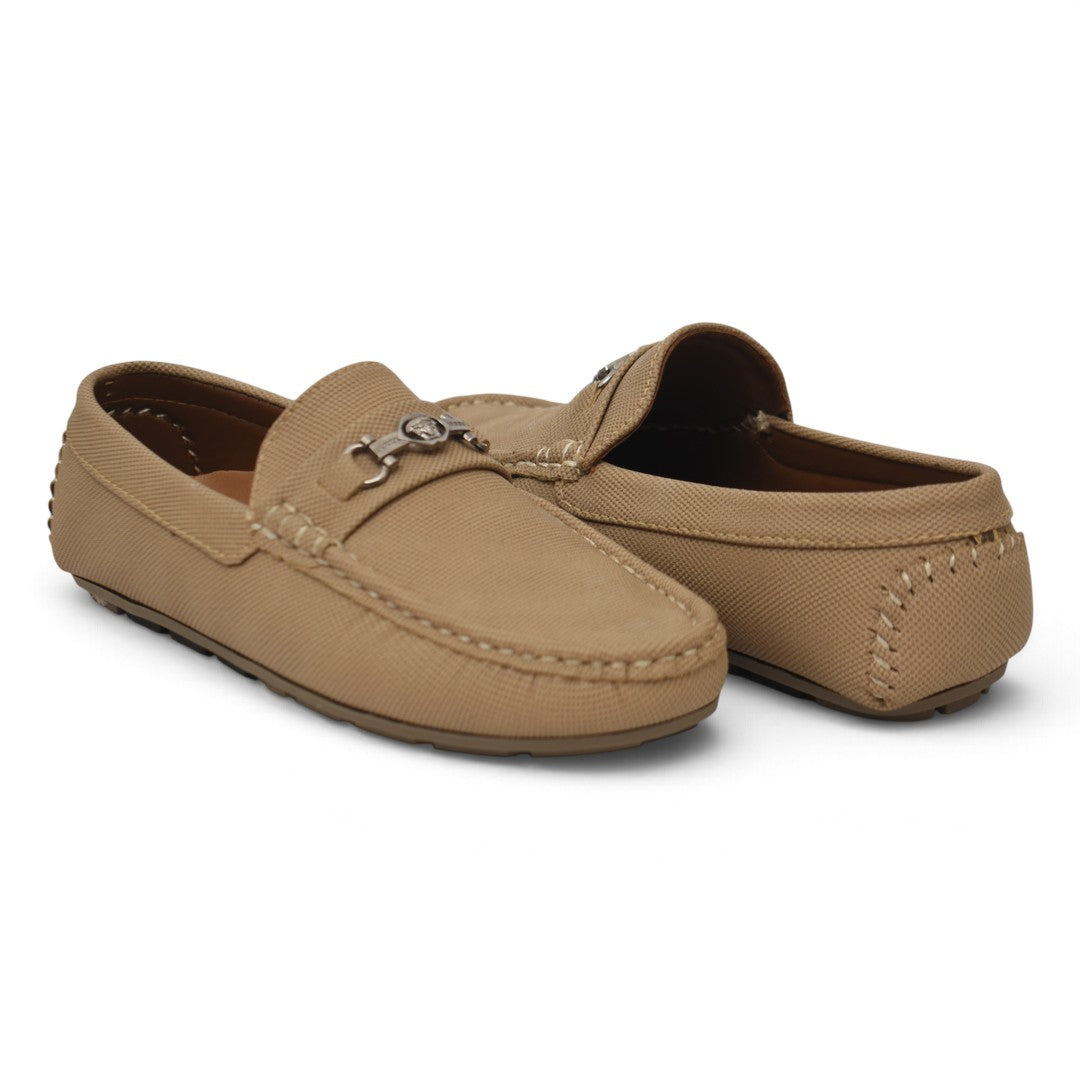 Beige Kids Casual Moccassion - KB10583