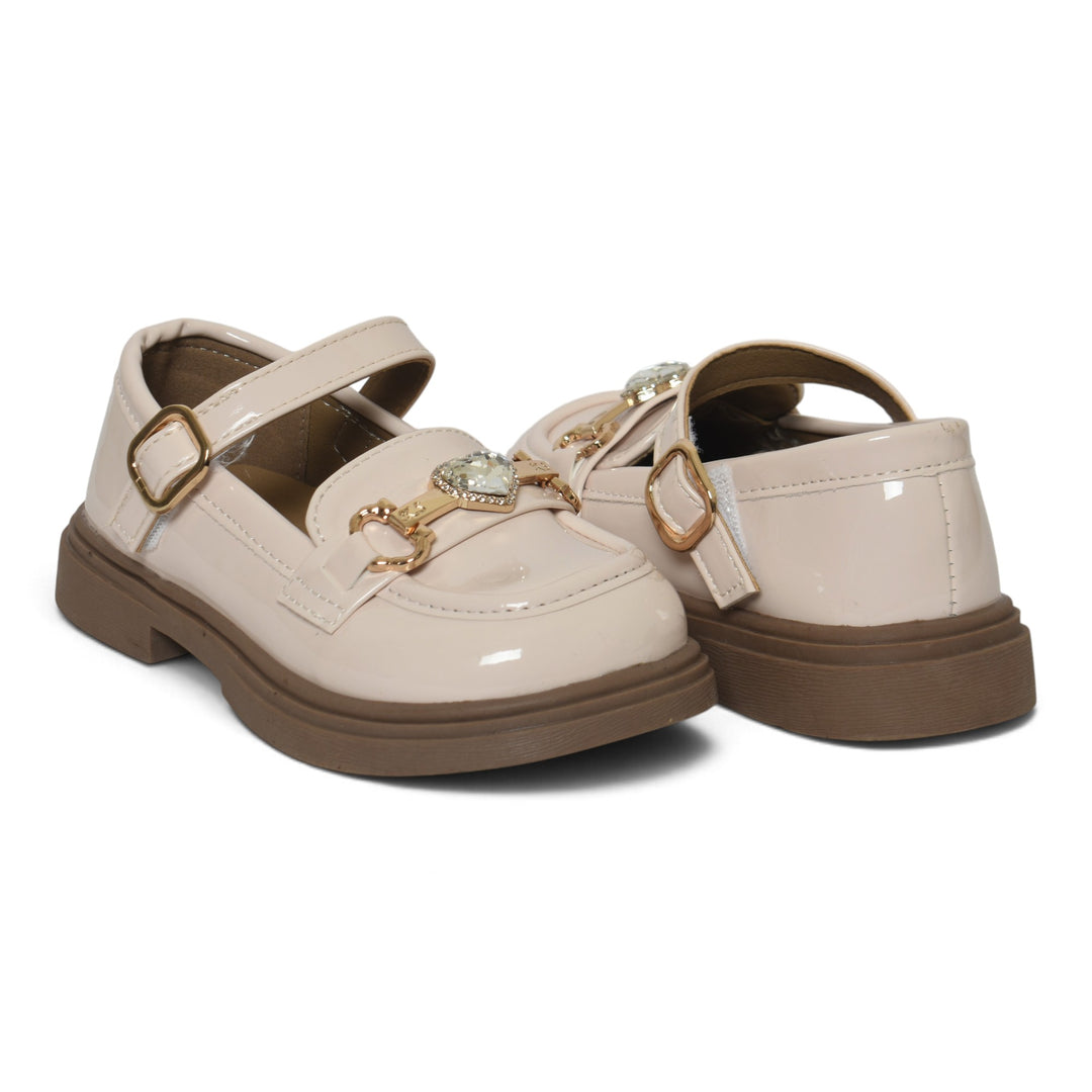 Beige Kids Casual Pumps - KG90275
