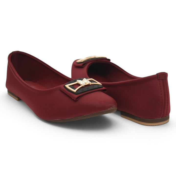 Maroon Casual Flat Slipper - LXR0059