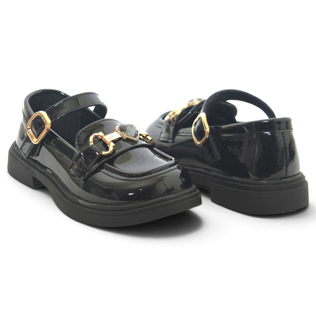 Black Kids Casual Pumps - KG90275