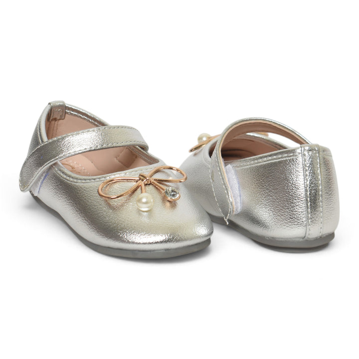 Silver Kids Casual Pumps - KG90332