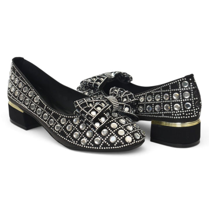 Black Bridal Court Shoes - l087266