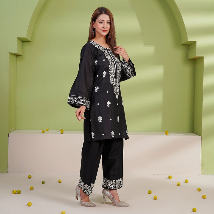 2-PC Young's Embroidered Cambric