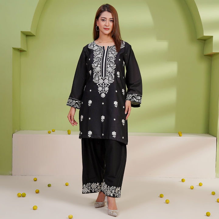 2-PC Young's Embroidered Cambric