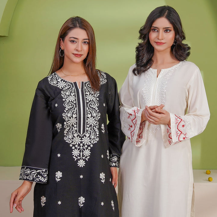 2-PC Young's Embroidered Cambric