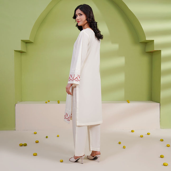 2-PC Young's Embroidered Cambric