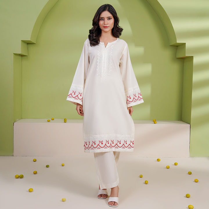 2-PC Young's Embroidered Cambric