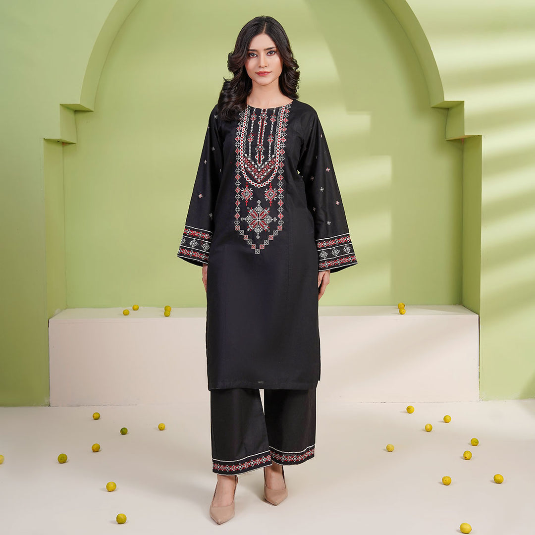 2-PC Young's Embroidered Cambric