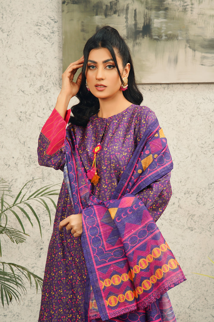 3 Piece Printed Lawn Shirt, Monar Dupatta & Trouser