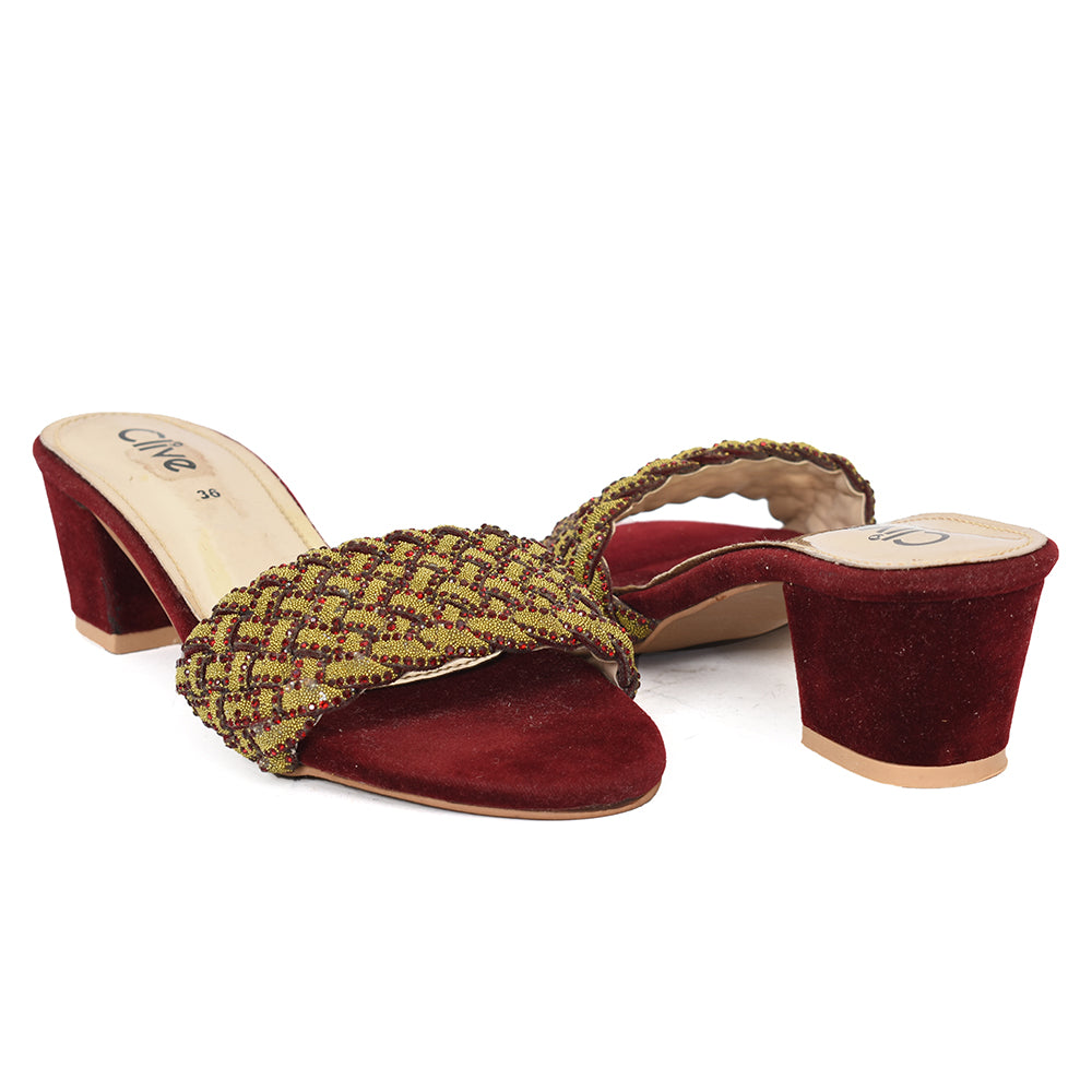 Fancy Slipper Heel