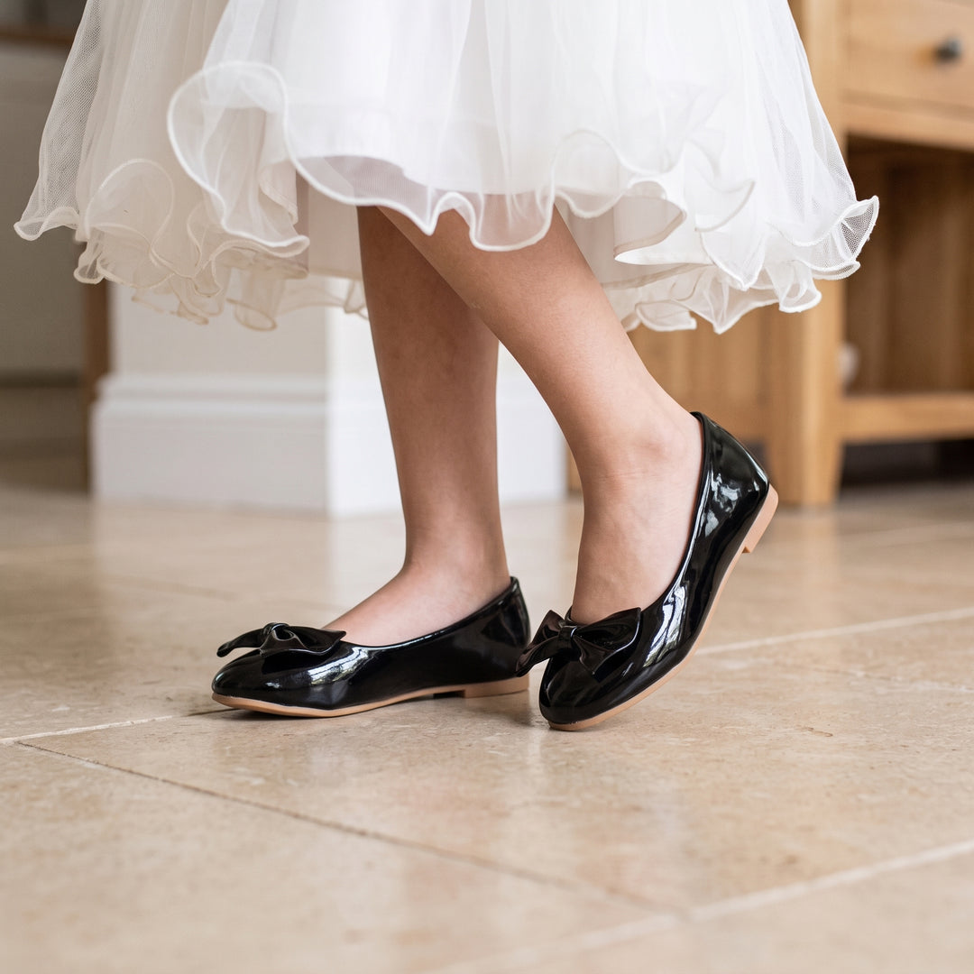 Black Kids Casual Pumps - kg90336