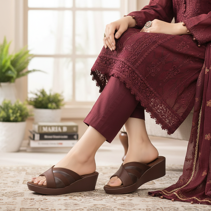 Casual Wedge Slippers