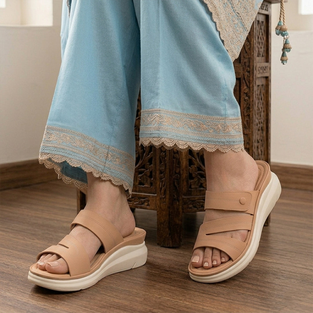Casual Wedge Slippers