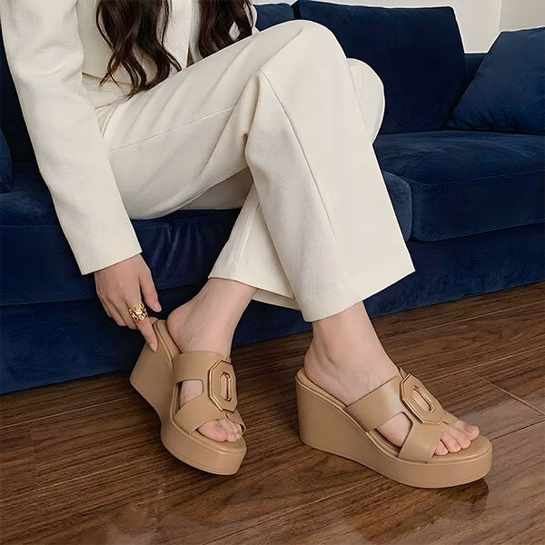 Casual Wedge Slippers