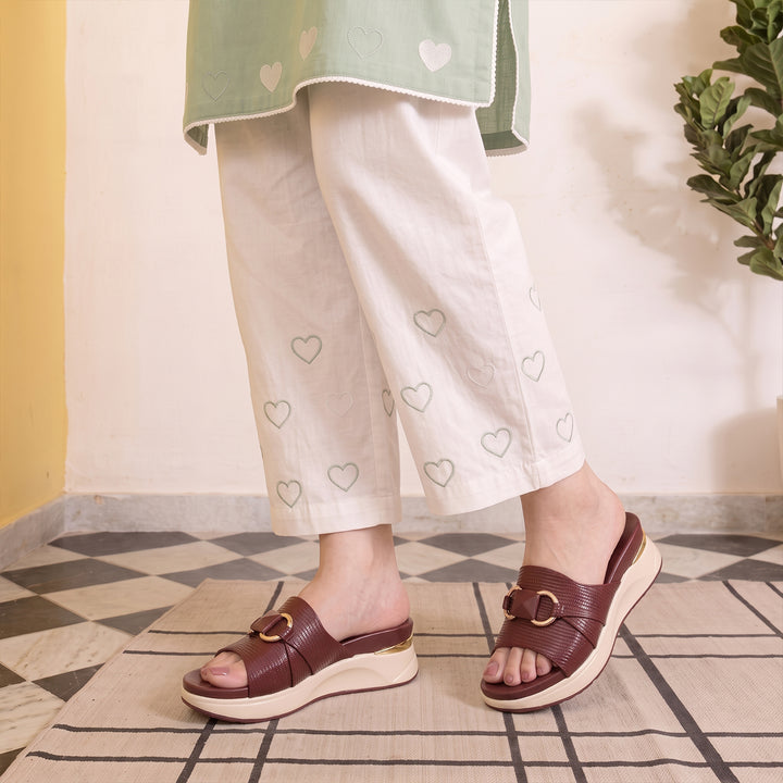 Casual Wedge Slippers