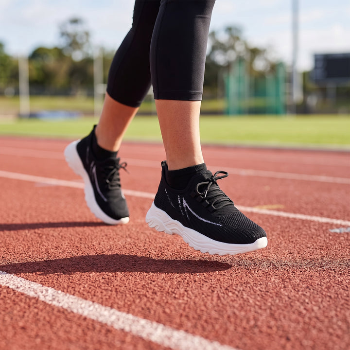 Black Ladies Casual Sneaker - l098482